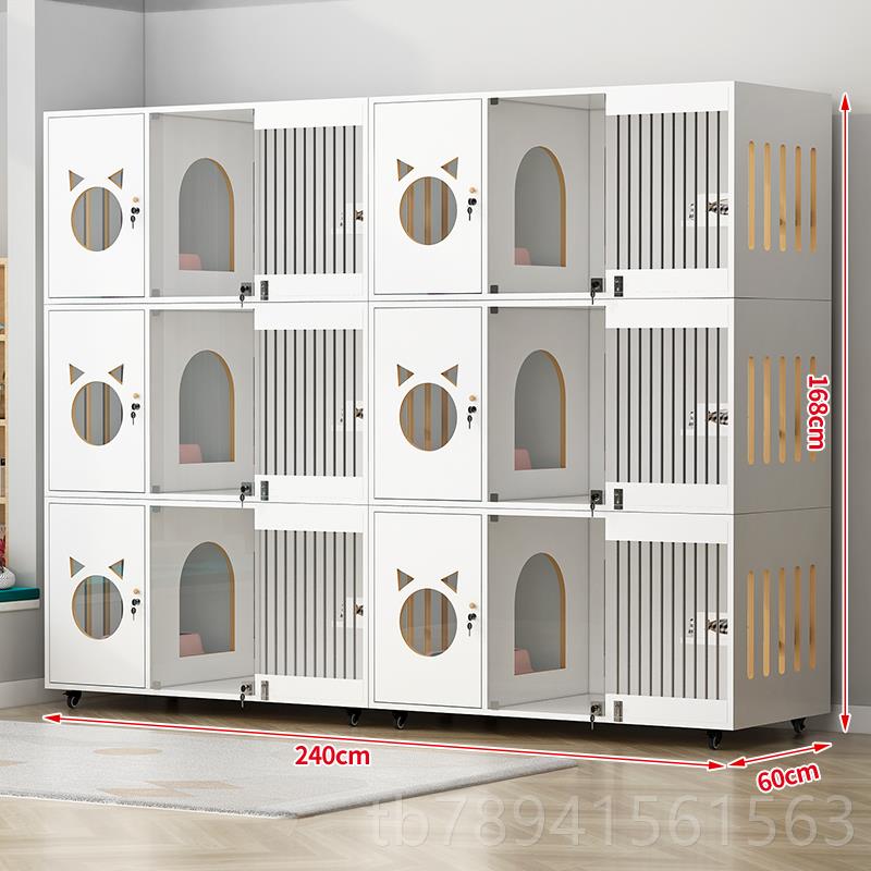 高档猫别墅空间大屋猫笼子家用猫繁育笼内猫笼猫厕室一体猫窝 猫