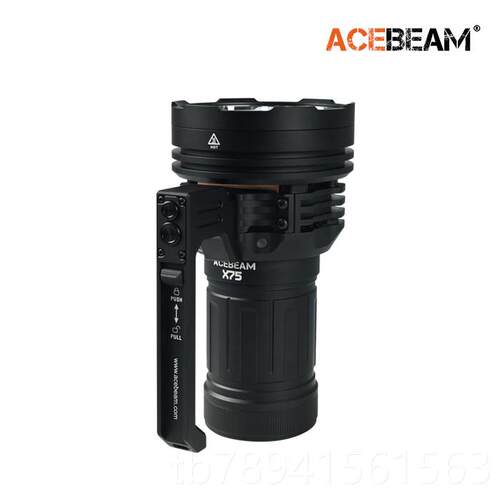 高档CEEAM新品 X75大率强光功手提风扇探索手电80000流明ATYPE-C