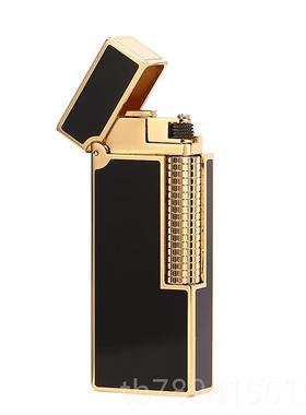 高档M火duro窄款纯铜充气打机高档机绅a士纤巧钢轮侧滑砂轮气体火