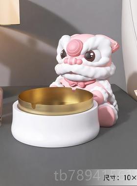 高档店中国醒狮摆客厅玄关家居件饰品铺风舞狮轻奢装饰品开业乔迁