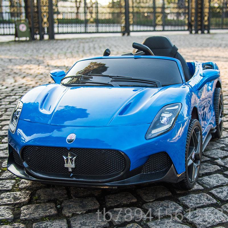 高档玛莎拉蒂儿童大电动汽四轮遥控车蓝牙早教电瓶可坐玩人男女宝