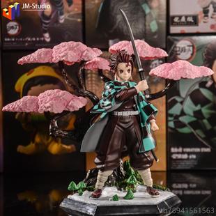 高档鬼灭灶之刃治K魔方门祢豆子炭G郎蝴蝶忍我妻善逸手办模型摆件