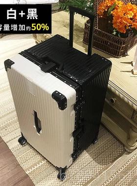 高档29大容量加厚铝框密码箱超拉杆箱in向s网红旅行箱女寸行李箱