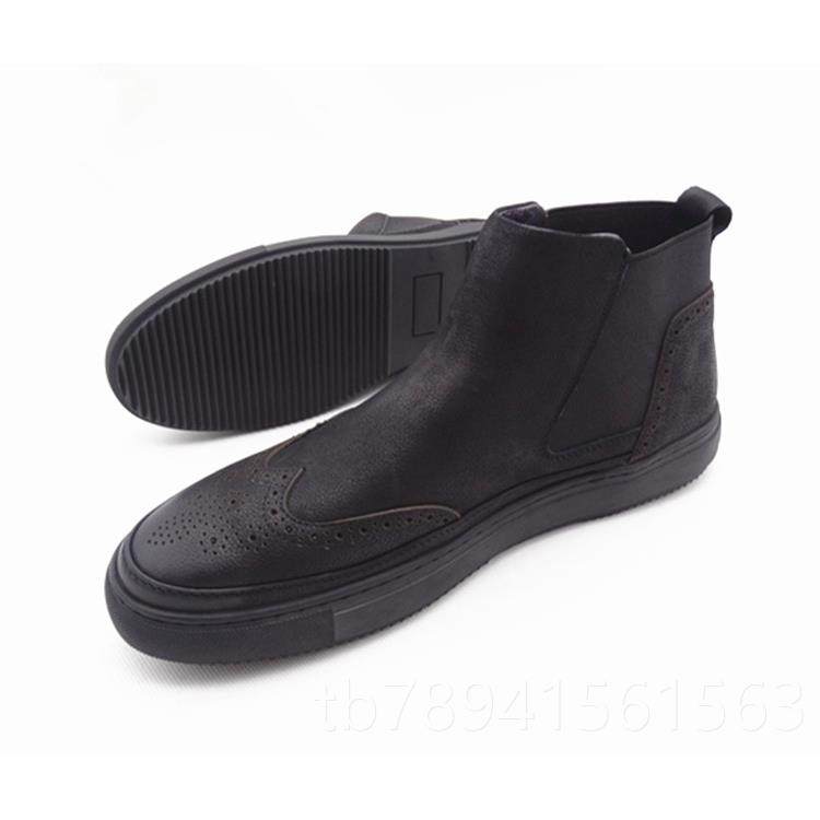 高档帮2023秋冬新款时尚套脚真皮加绒保暖二季棉男砂鞋磨牛皮高潮,流行男鞋,高帮鞋,淘宝优惠券,粉丝福利购,淘宝优惠卷