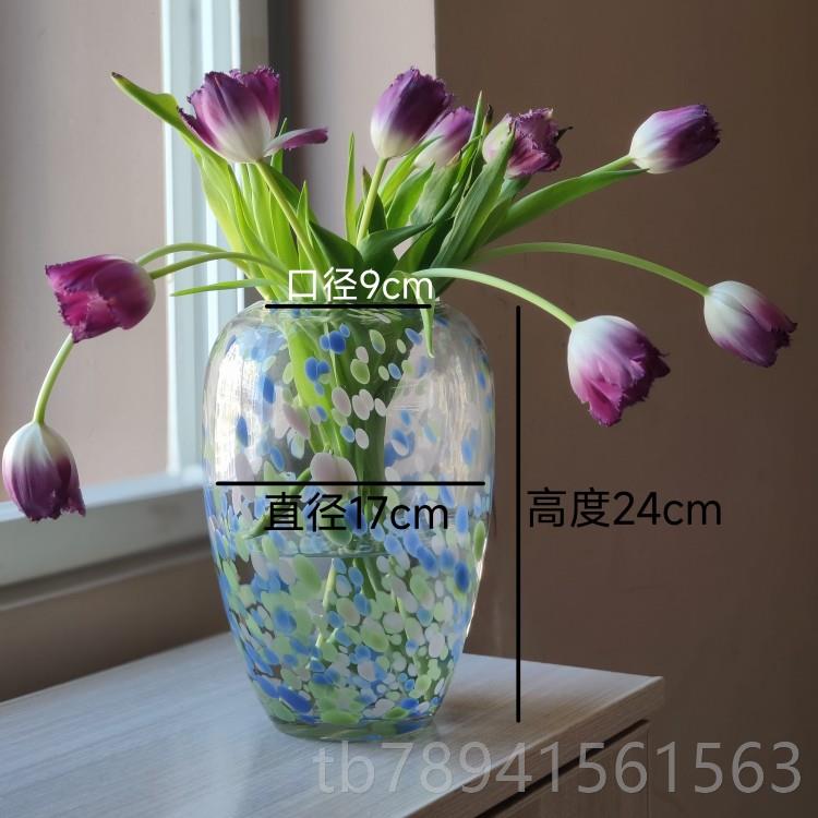 高档水出口瑞重工极冻培巴德尔晶料玻璃花瓶鲜切花水插花器家居典图片