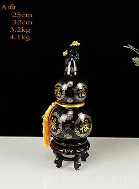 高档泰山墨玉玄葫发芦厂家批 关客公厅办室摆件礼品补角旺财乔迁