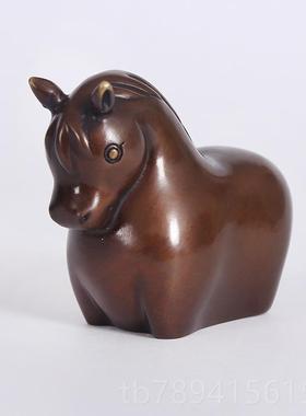 高档黄铜十二肖全套摆件鼠牛虎兔龙生蛇马羊摆猴鸡礼狗猪设摆件生