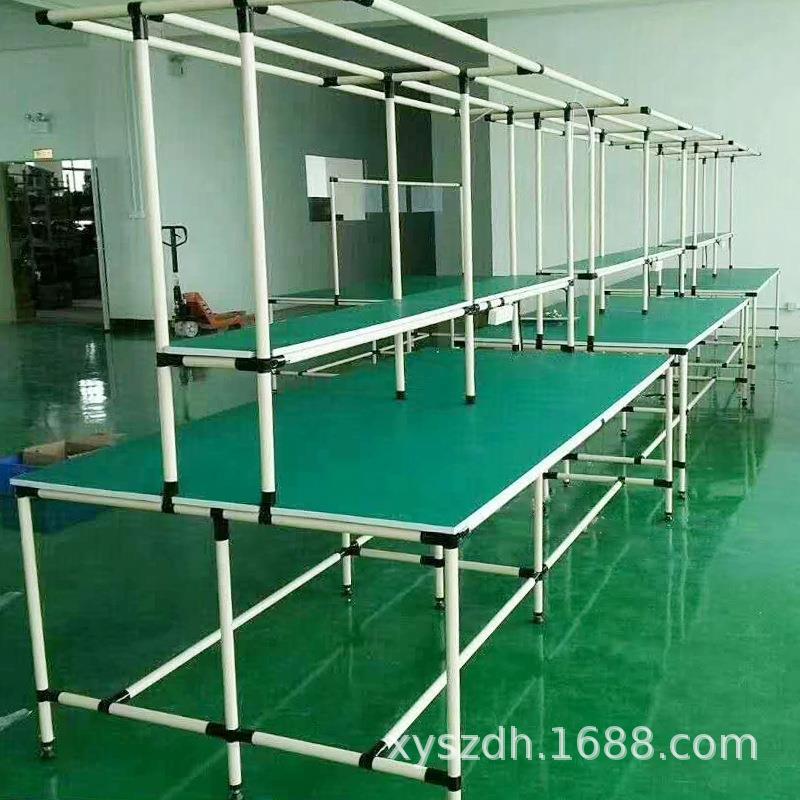 防静电工作台车间打包台操作台精益管工作台重型工作台厂家定制