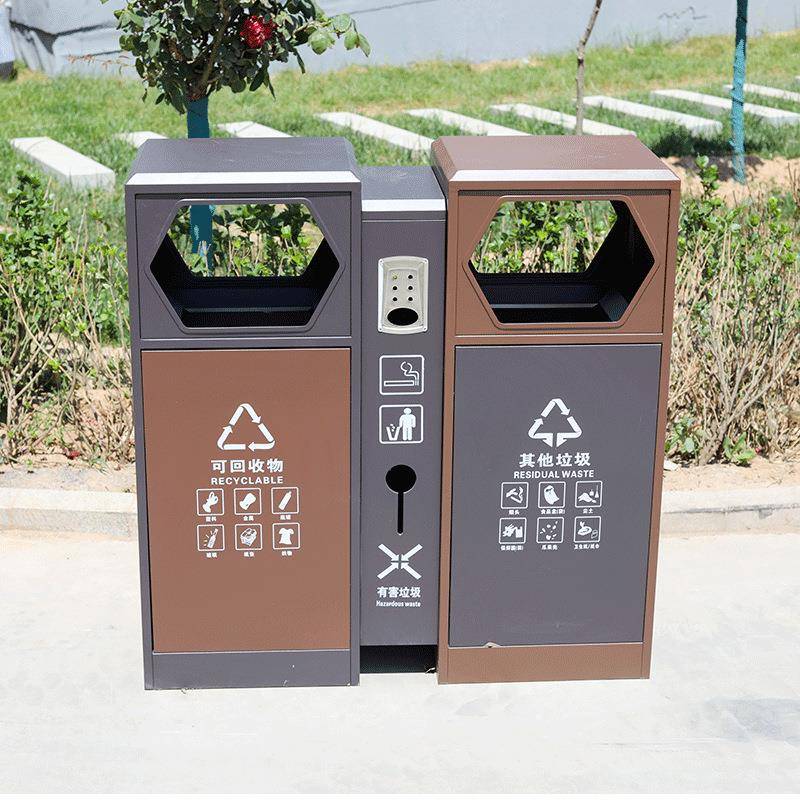 户外城市风不锈钢室外分类环卫果皮箱商用景区小区社区垃圾桶