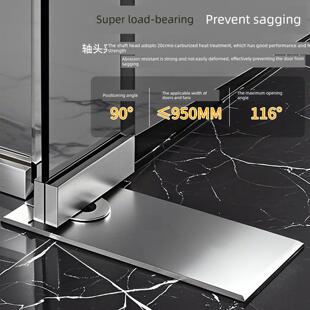 玻璃门地簧弹上下配件地弹簧五金钢化的底座轴压地不锈钢重型地黄