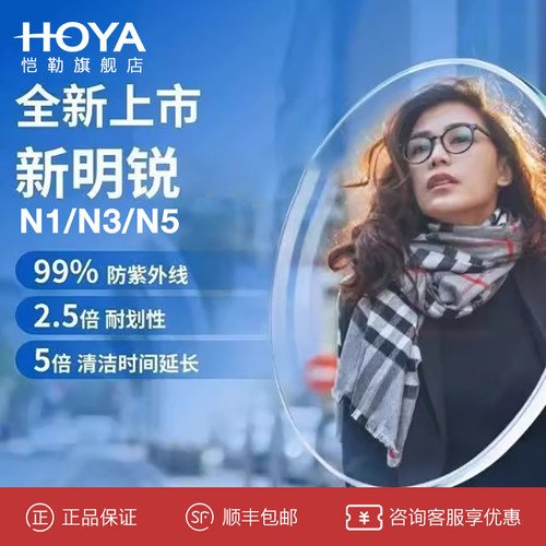 豪雅新明锐N1/3/5近视镜片