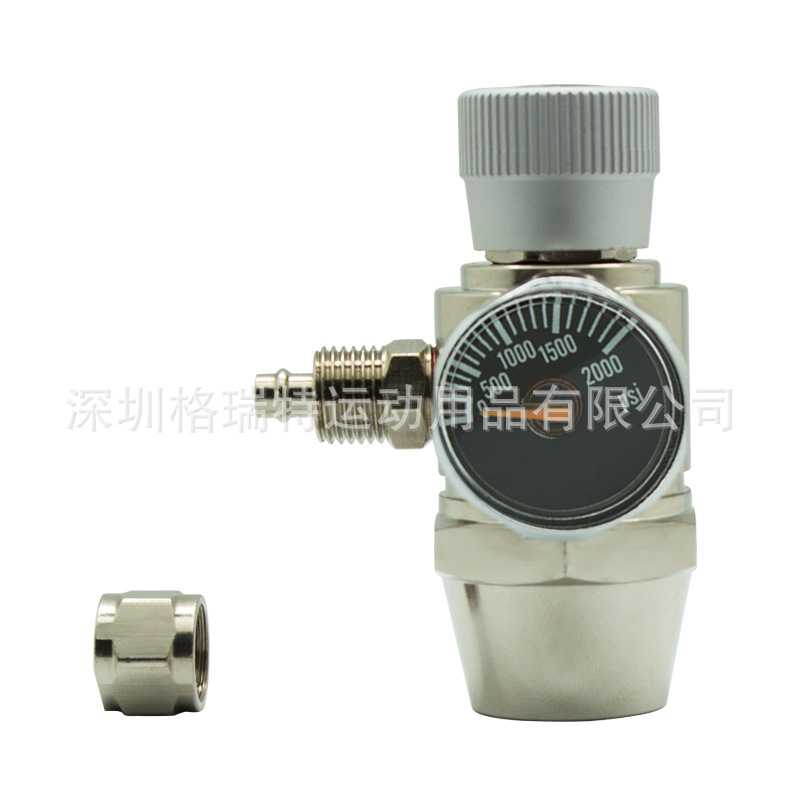 水草水族缸二氧化碳调节器2000psi压力表适用6mm过气管
