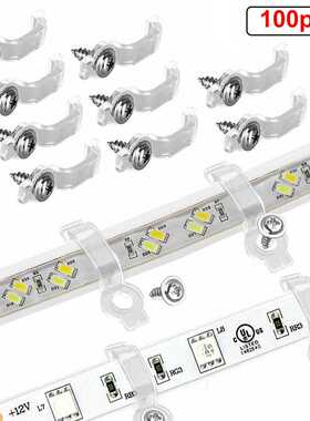 100pcs带螺丝安装夹固定扣用于3528/5050/5630/3014 RGB LED灯带