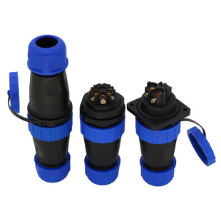 螺丝接线防水航空插座LD28 2芯3芯4芯5芯6芯7芯9芯螺丝接线连接器