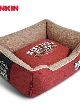 Ninkin秋冬毛绒狗窝泰迪贵宾比熊雪纳瑞法斗柯基柴犬银狐保暖狗床