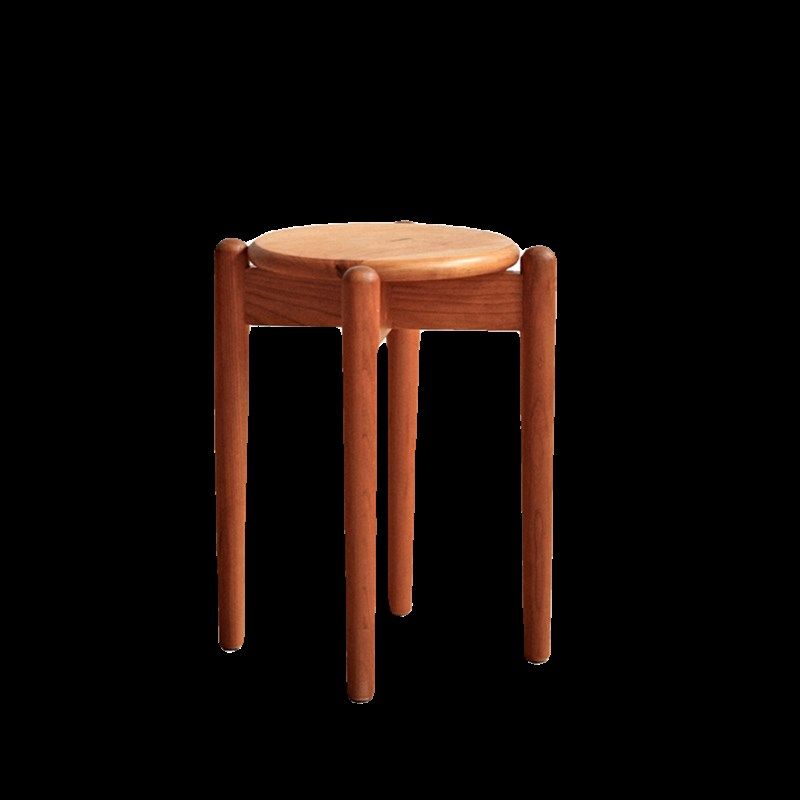 实木圆凳子化妆凳家用餐凳可叠放客厅小凳子矮凳木板凳橡木樱桃木,住宅家具,其它凳子,淘宝优惠券,粉丝福利购,淘宝优惠卷