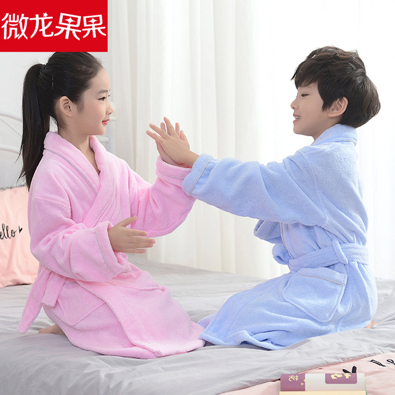 冬季加厚纯棉亲子家庭装儿童浴袍男童女童全棉吸水毛巾料酒店浴衣,童装/婴儿装/亲子装,浴袍,淘宝优惠券,粉丝福利购,淘宝优惠卷