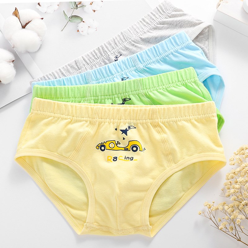 夏季薄款纯棉男童内裤三角男生3岁小中大儿童全棉a类内裤不夹屁屁