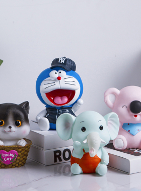 可爱防摔存钱罐女生少女心摆件创意家用大人储蓄罐儿童卡通储钱罐