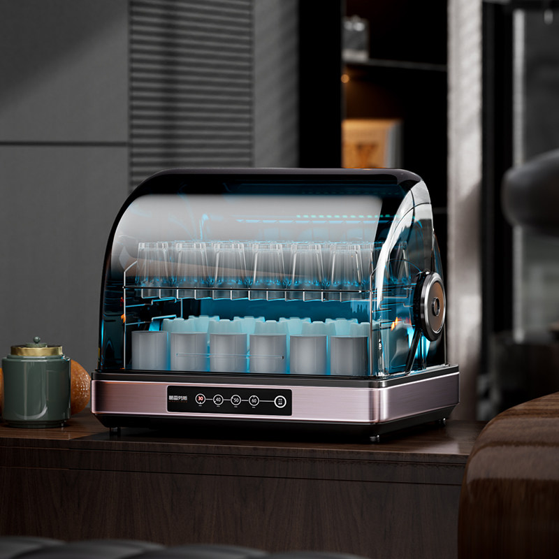 葛雷劳斯茶具消毒柜小型办公室台式玻璃茶水杯子收纳功夫茶道专用