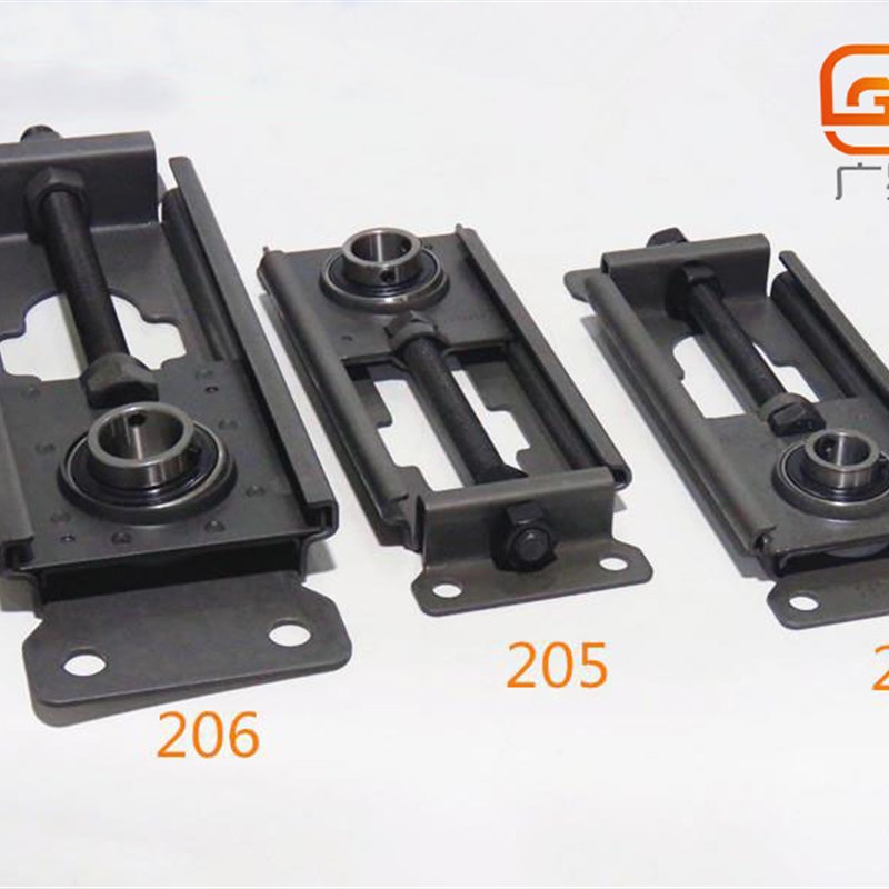 不锈钢轴承调节座涨紧滑块UCTFU201 208铸铁轴承座输送设备流水线