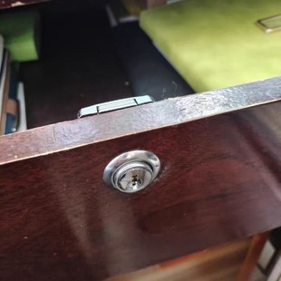 黑色办公桌抽屉锁芯柜子锁家用五金锁芯衣柜锁柜门锁加长家具锁头