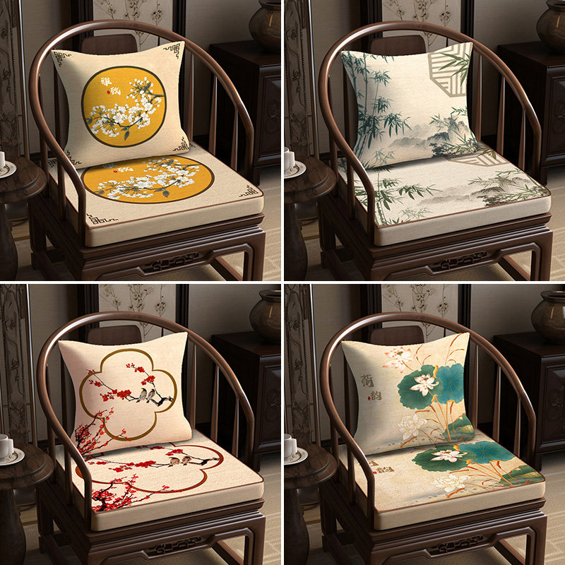 新中式椅子新款沙发坐垫太师椅垫海绵座垫餐椅实木官帽椅圈椅茶椅,居家布艺,椅垫,淘宝优惠券,粉丝福利购,淘宝优惠卷