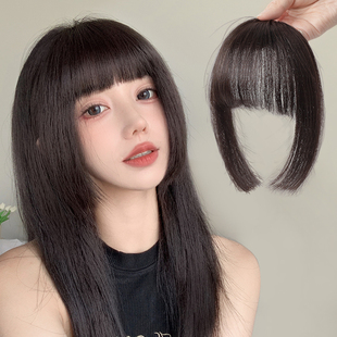 真发公主切刘海女自然前额假刘海空气刘海假发片齐刘海头帘姬发饰