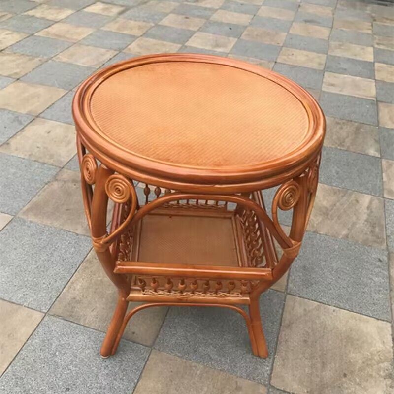 真藤桌子藤编卧室小茶几藤实木茶桌客厅圆桌子家用阳台小桌台角几,住宅家具,阳台桌,淘宝优惠券,粉丝福利购,淘宝优惠卷