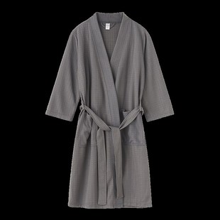 粉色白色睡袍睡衣酒店美容院可爱学生女 浴袍浴衣贵妇奢华宽松大码