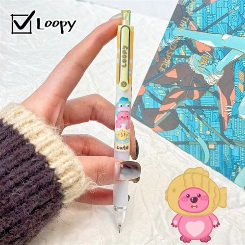 Loopy自动铅笔套装可爱卡通风小海狸活动铅笔书写顺滑不易断铅0.5