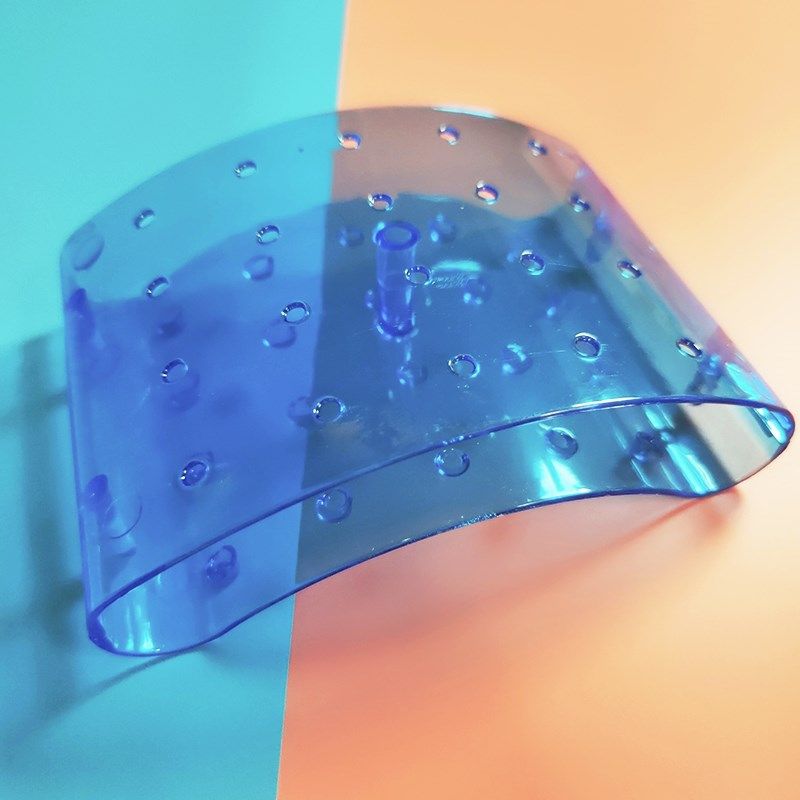 20孔透明粉色蓝色棒棒糖展示架 棒棒糖展示架子超市货架