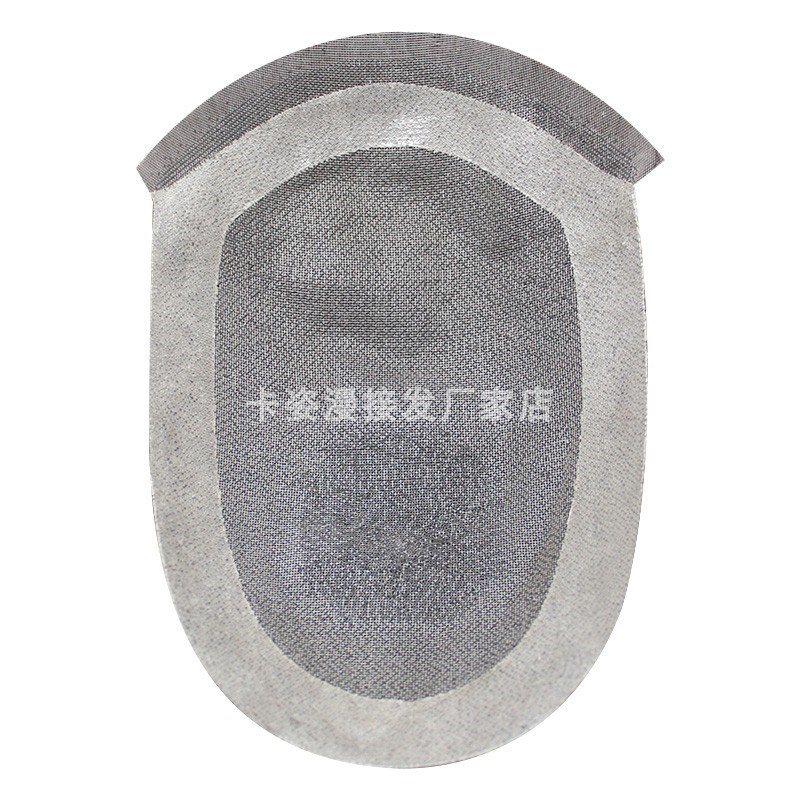 男士假发纳米网真人发丝隐形无痕轻薄透气短毛寸短发自然全手工