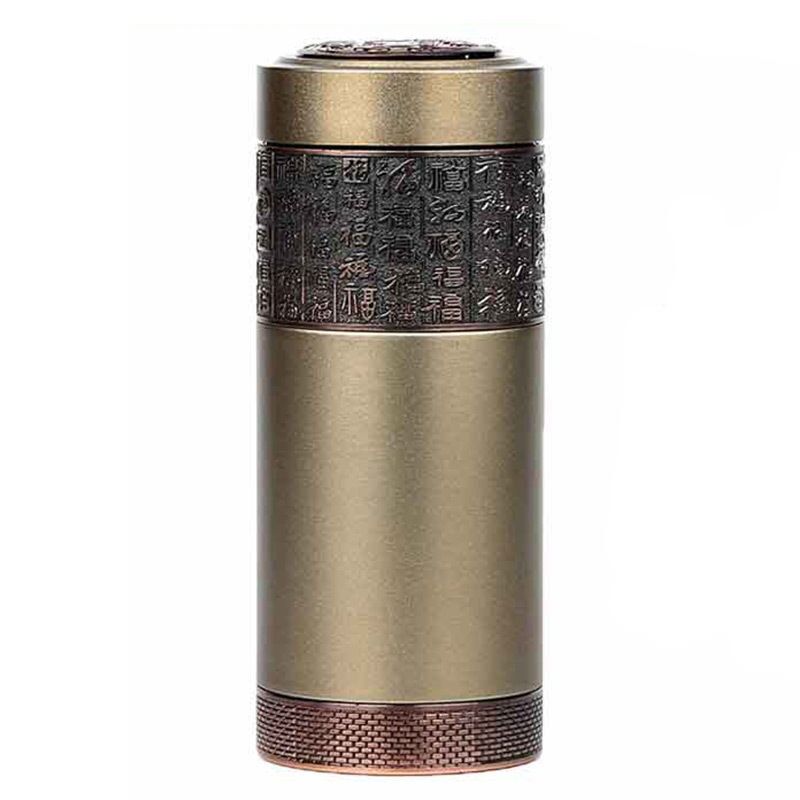 宜兴大容量紫砂内胆保温水杯男旅行高档600毫升陶瓷泡茶定制刻字