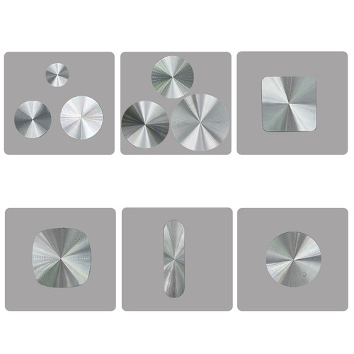 厂家加工定制拿样铝片阳极CD纹高光cd纹金属标牌铝片