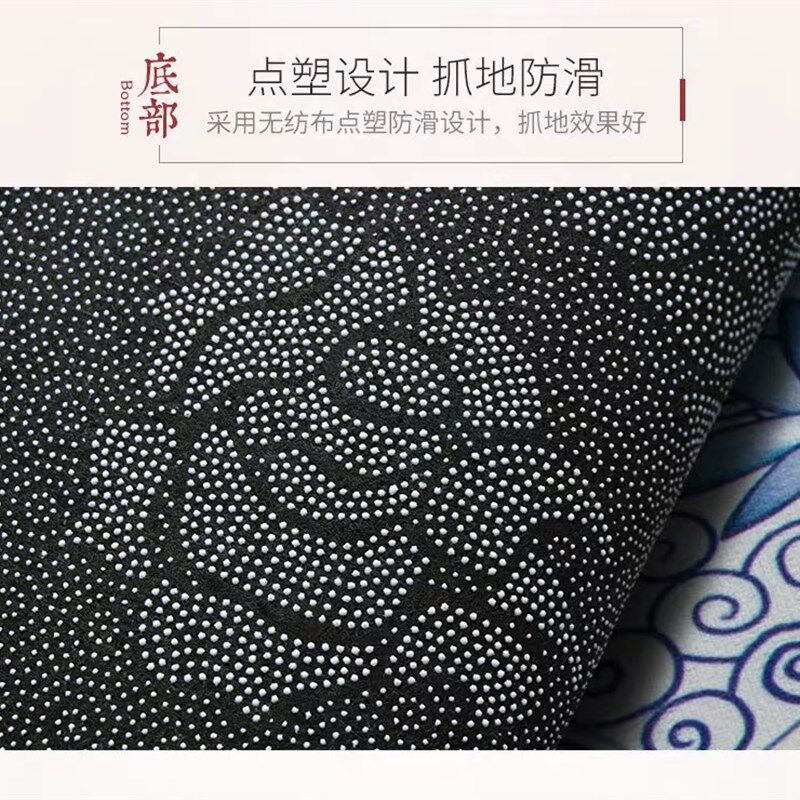 圆形地毯中式禅意复古地垫龙纹书桌椅地毯客厅中国风吊篮茶几椅垫