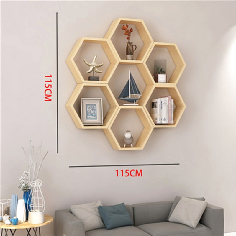 墙上置物架客厅电视背景墙面隔板影视墙壁挂装饰墙柜房间创意格子