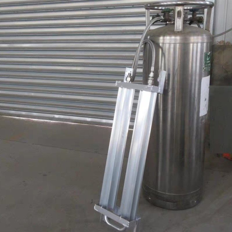 液氧鱼车小型气化器空温式汽化器杜瓦瓶瓶专用气化设备可定做型号