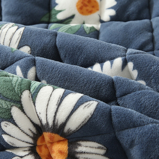 床垫薄款珊瑚绒垫子可水洗被褥铺底冬季法兰绒毯子垫床铺床的褥子