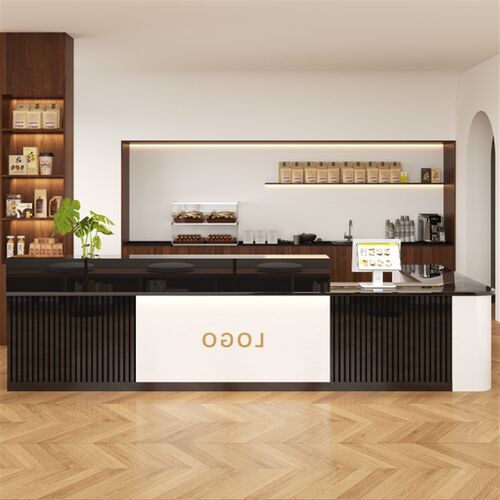 收银台蛋糕店吧台商用餐饮店奶茶店柜台店铺小型前台桌接待台定制
