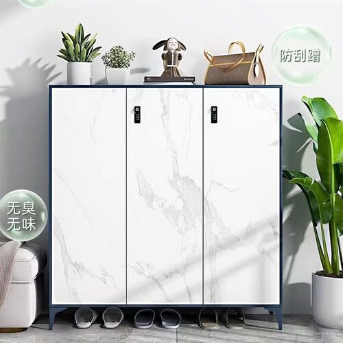 钢制鞋柜家用门口大容量收纳柜进门鞋架阳台过道多层储物柜密码锁