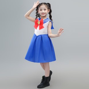 环保服装儿童时装秀diy创意美少女战士幼儿走秀手工亲子演出服装