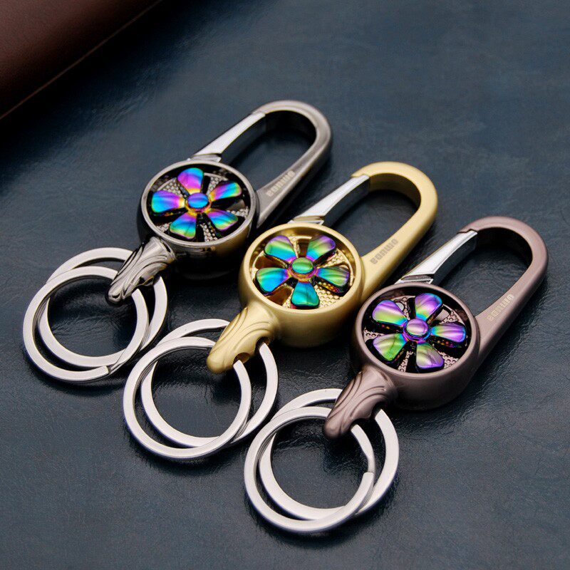 欧美达3770涡轮钥匙扣创意礼品高端男士腰挂钥匙链汽车钥匙圈挂钩