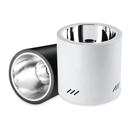 圆形E27明装筒灯LED吊式筒灯免开孔天花灯商场家居照明5寸6寸桶灯