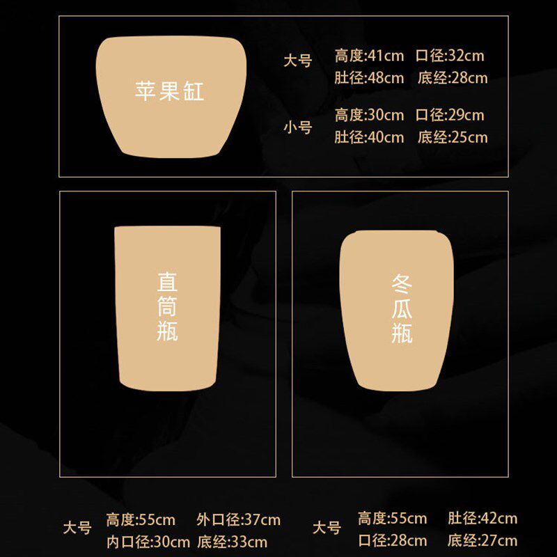 景德镇陶瓷书画缸卷轴缸落地箭筒中式书房客厅字画收纳桶大花瓶大