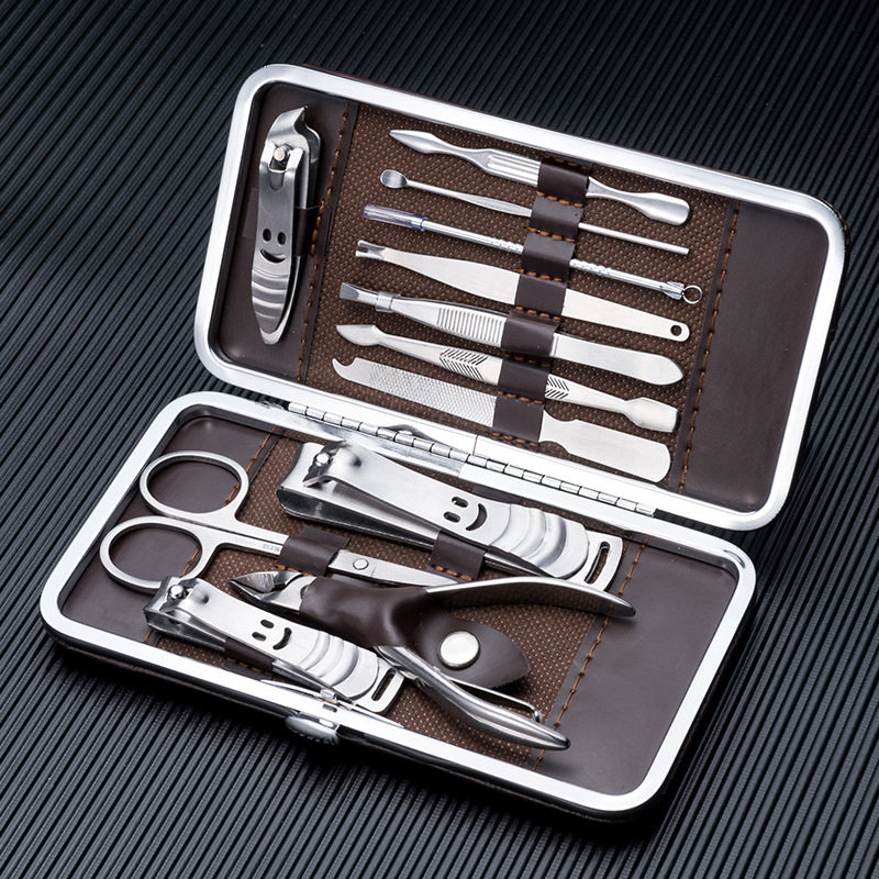 指甲剪12件套装 美甲定制LOGO礼品修甲工具企业礼物指甲刀指甲钳