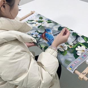 十字绣桌面支架木绷绣架子绣绷快绣神器辅助工具家用小型 2022新款