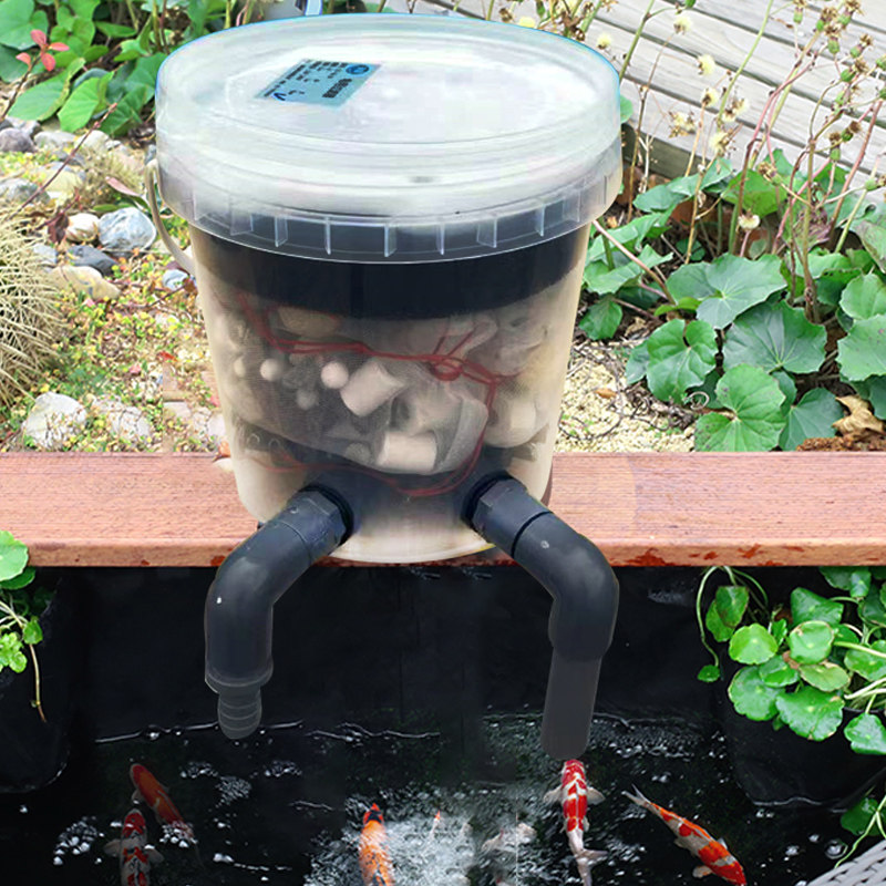 康卿室内小鱼池过滤器生化过滤桶外置净化水过滤设备乌龟缸滤水桶