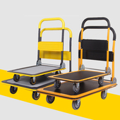 搬运车平板车拉货小推车轻型办公家用折叠静音快递手推车货运拖车
