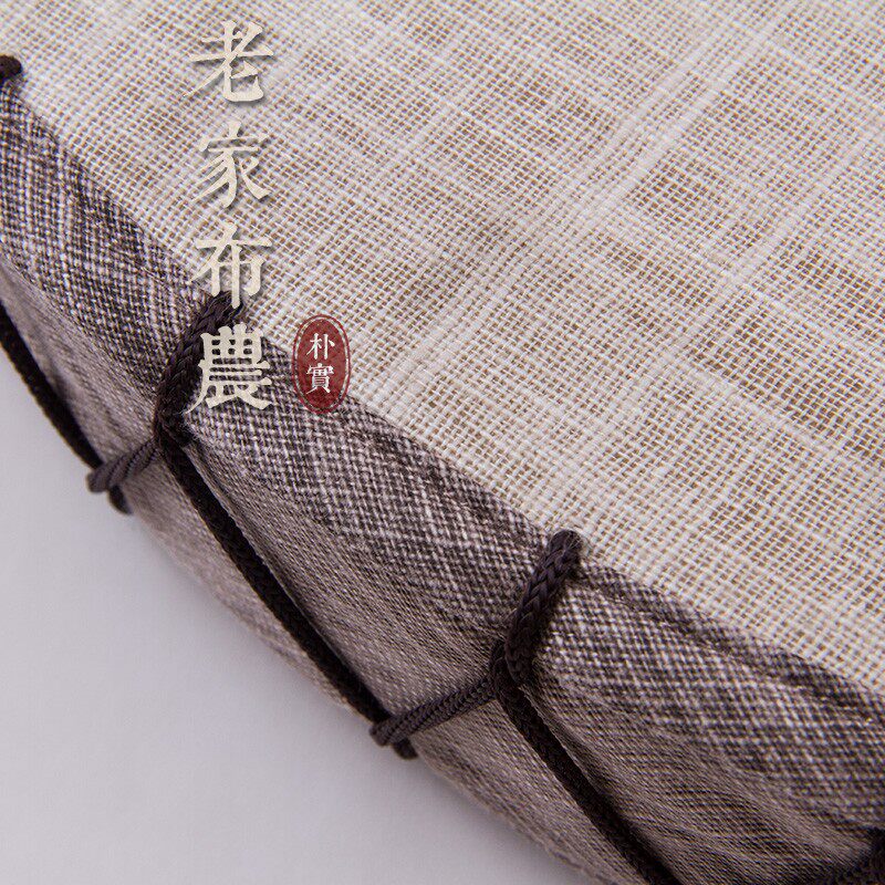 日式布艺 加厚榻榻米蒲团 坐垫圆形茶道瑜伽打坐禅修垫